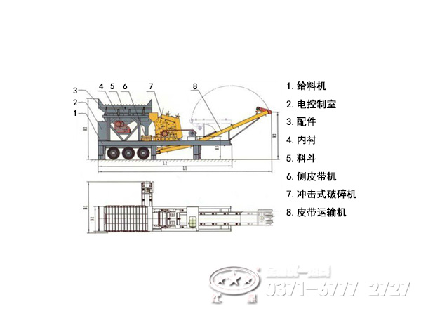 移动式破碎站结构系统