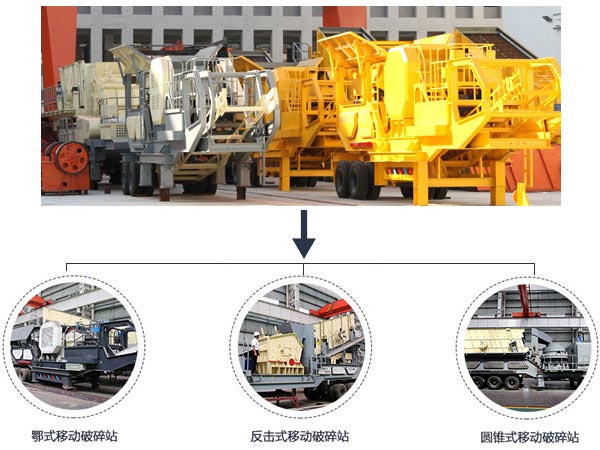 轮胎式移动破碎站的不同类型